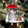 Morkipoo Christmas Ornament, Christmas Ornament, Dog Ornament, Xmas Dog Ornaments