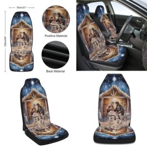 Nativity Of Jesus Christmas Oh Holy Night Seat Cover Cars Christmas Car Seat Cover Car Seat Cover 2 h58oqw.jpg