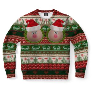Naughty Reindeer Ugly Christmas Sweater, Christmas Sweater,&hellip;