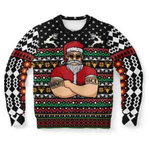 Naughty Santa Bouncer Ugly Christmas Sweater, Christmas&hellip;