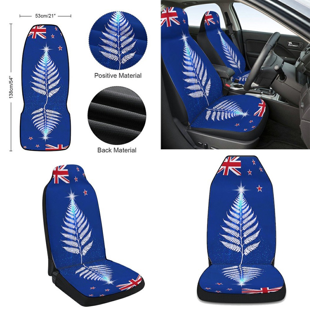 New Zealand Silver Fern Christmas Tree Seat Cover Cars, Christmas Car Seat Cover, Car Seat Cover