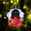 Newfoundland Merry Christmas Ornament, Christmas Ornament, Dog Ornament, Xmas Dog Ornaments