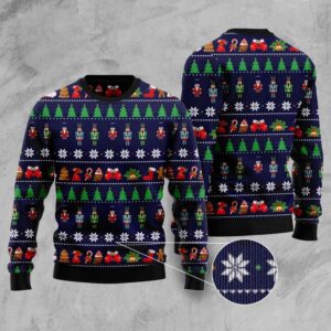 Nutcracker Pattern Ugly Christmas Sweater, Christmas Sweater,&hellip;