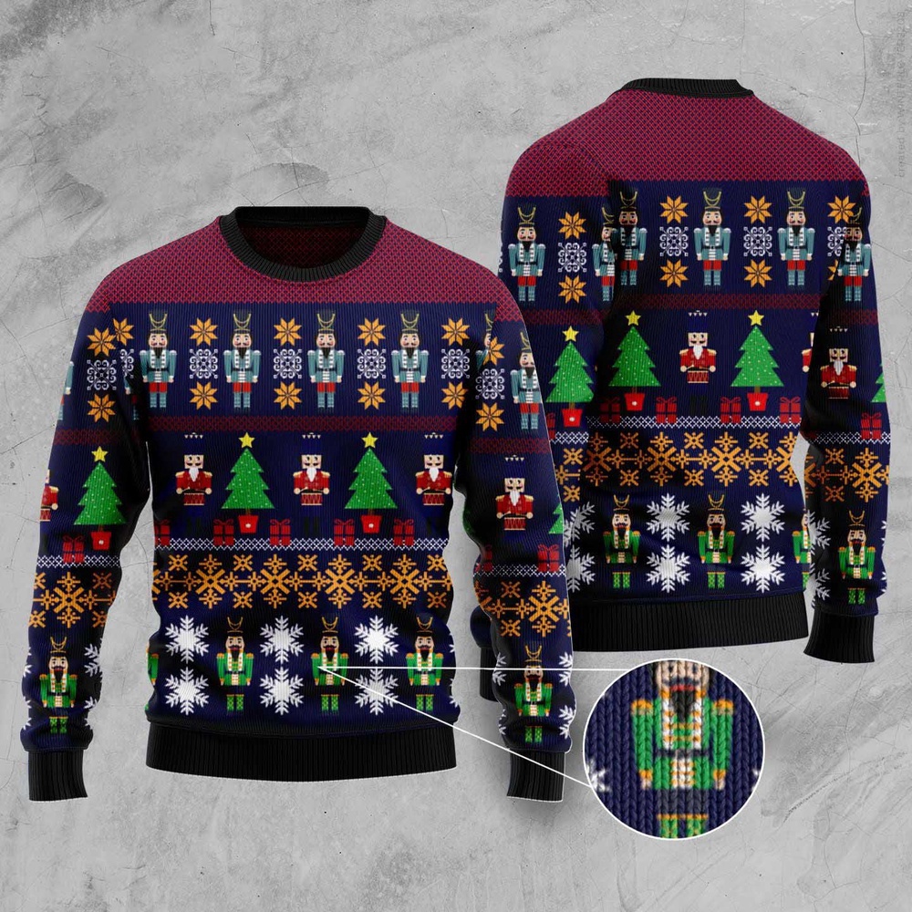 Nutcracker Ugly Christmas Sweater, Christmas Sweater, Ugly Sweater, Funny Xmas Sweaters
