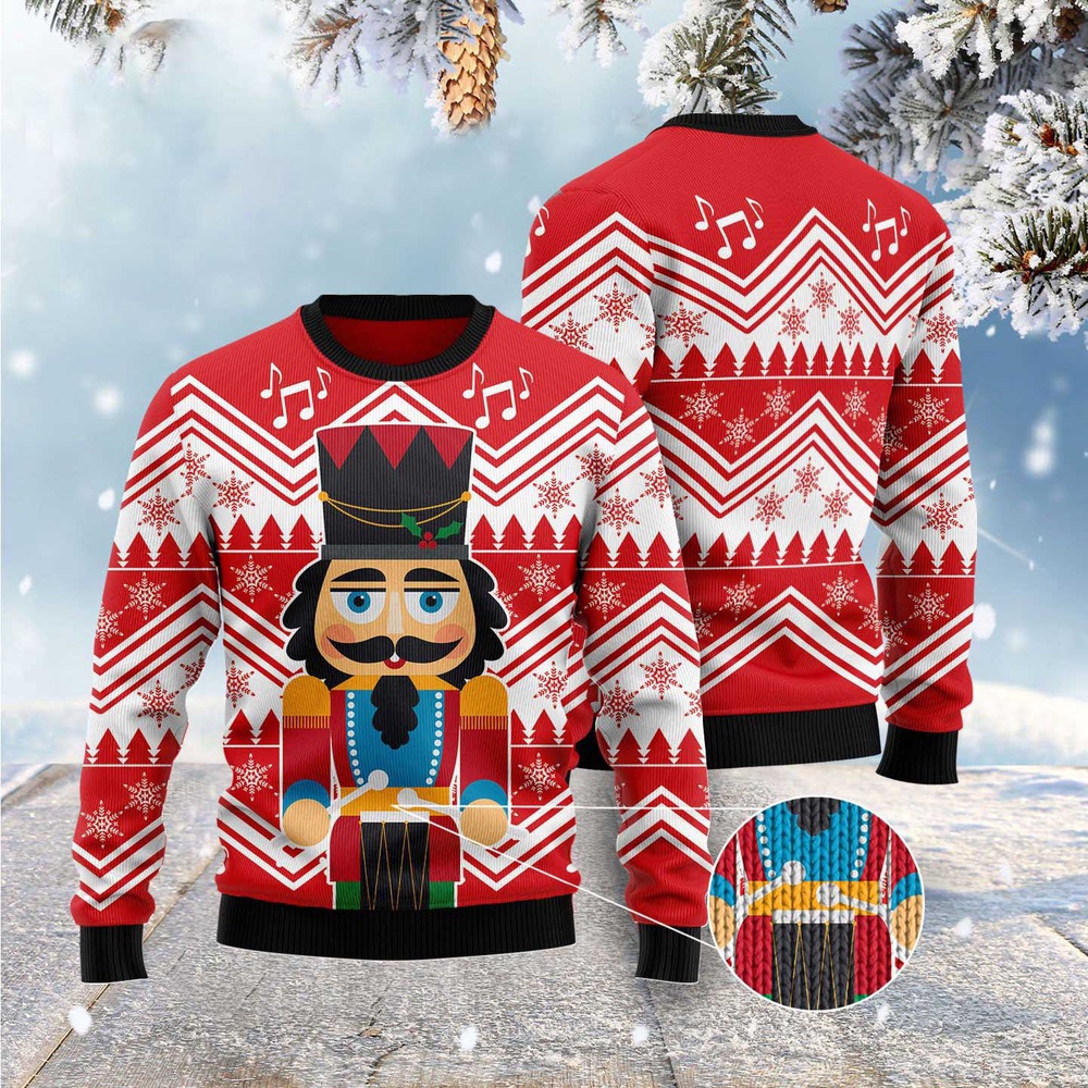 Nutcracker With Drum Ugly Christmas Sweater, Christmas Sweater, Ugly Sweater, Funny Xmas Sweaters