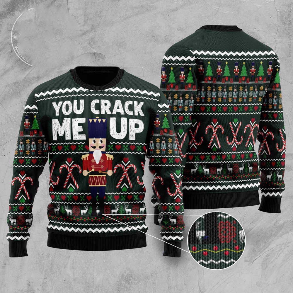 Nutcracker You Crack Me Up Ugly Christmas Sweater, Christmas Sweater, Ugly Sweater, Funny Xmas Sweaters Nutcracker You Crack Me Up Ugly Christmas Sweater, Christmas Sweater, Ugly Sweater, Funny Xmas Sweaters
