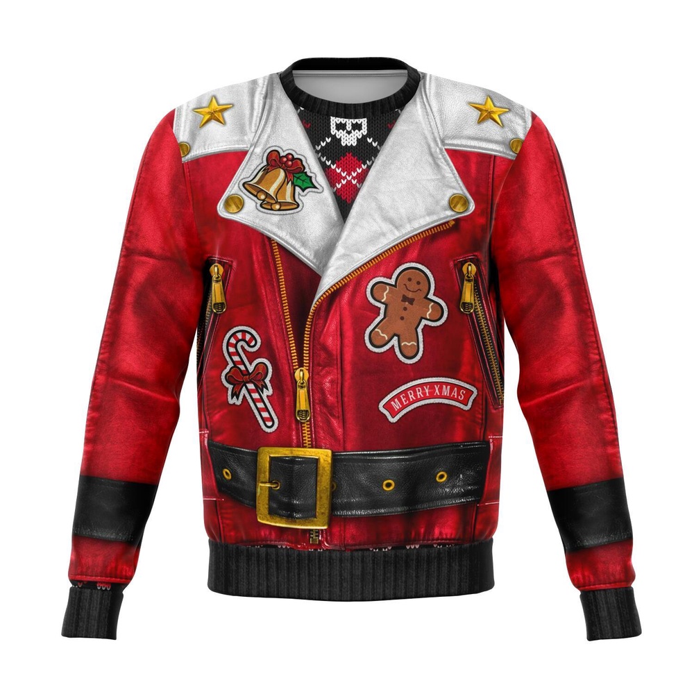 Oh What Fun It Is To Ride Biker Christmas Ugly Sweater, Christmas Sweater, Ugly Sweater, Funny Xmas Sweaters