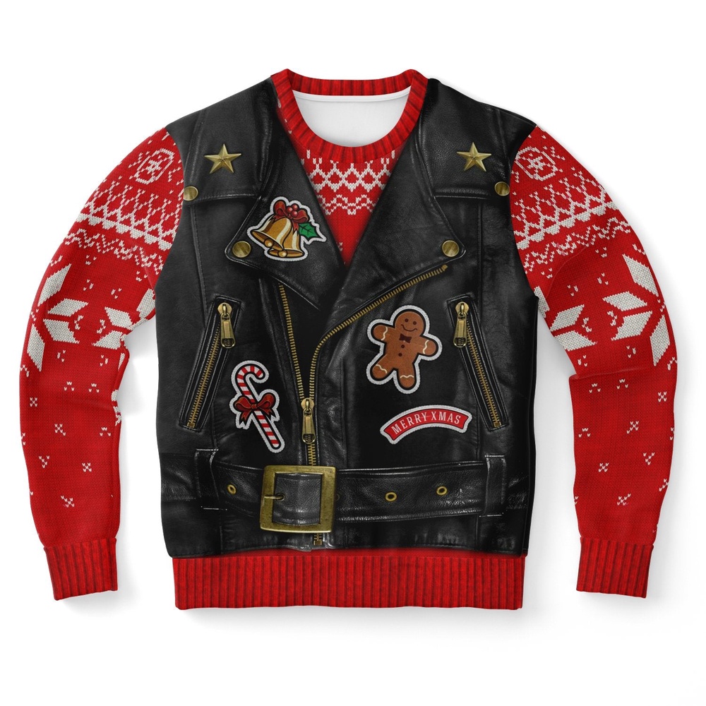 Oh What Fun It Is To Ride Motorcycle Ugly Christmas Sweater, Christmas Sweater, Ugly Sweater, Funny Xmas Sweaters