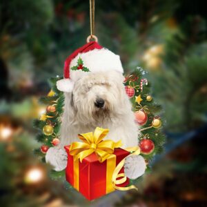 Old English Sheepdog-Dogs give gifts Hanging Ornament,&hellip;