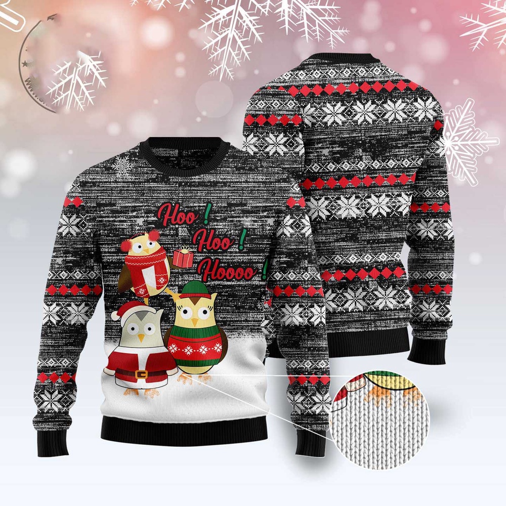 Owl Hoo Hoo Hoooo Ugly Christmas Sweater, Christmas Sweater, Ugly Sweater, Funny Xmas Sweaters