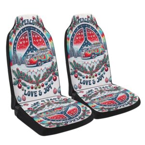Peace Love Joy Christmas Hippie Seat Cover&hellip;