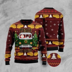 Peace On Earth Ugly Christmas Sweater, Christmas&hellip;