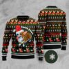 Pembroke Welsh Corgi Greeting Ugly Christmas Sweater, Dog Ugly Christmas Sweater, Ugly Dog Sweaters