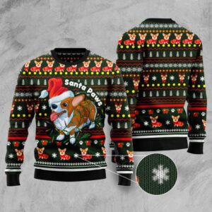Pembroke Welsh Corgi Paws Ugly Christmas Sweater,&hellip;