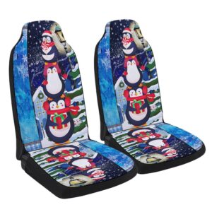 Penguins Christmas Seat Cover Cars, Christmas Car&hellip;