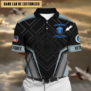 Personalised US Air Force Service Veterans Polo&hellip;