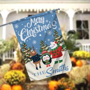 Personalized Christmas Garden Flag, Christmas Friends Garden&hellip;