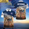 Personalized US Space Force  Veterans Polo Shirt, Veteran Polo Shirt, Military Polo Shirt
