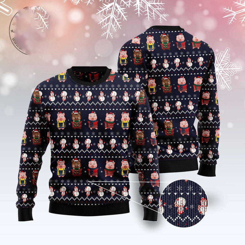 Pigs Cute Ugly Christmas Sweater, Christmas Sweater, Ugly Sweater, Funny Xmas Sweaters Pigs Cute Ugly Christmas Sweater, Christmas Sweater, Ugly Sweater, Funny Xmas Sweaters