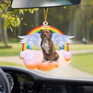 Pit Bull With Angel Wings Memorial Ornament,&hellip;