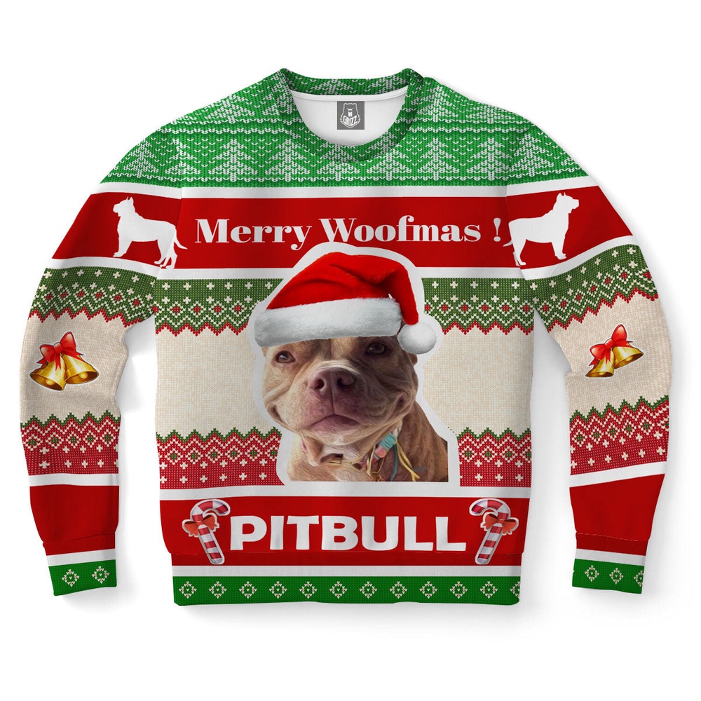 Pitbull Terrier Dog Ugly Christmas Sweater, Christmas Sweater, Ugly Sweater, Funny Xmas Sweaters Pitbull Terrier Dog Ugly Christmas Sweater, Christmas Sweater, Ugly Sweater, Funny Xmas Sweaters