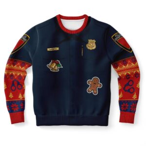 Police Uniform Ugly Christmas Sweater, Christmas Sweater,&hellip;