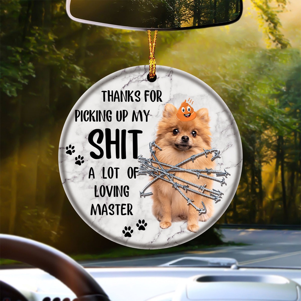 Pomeranian A Lot Of Loving Master Ornament, Christmas Ornament, Dog Ornament, Xmas Dog Ornaments