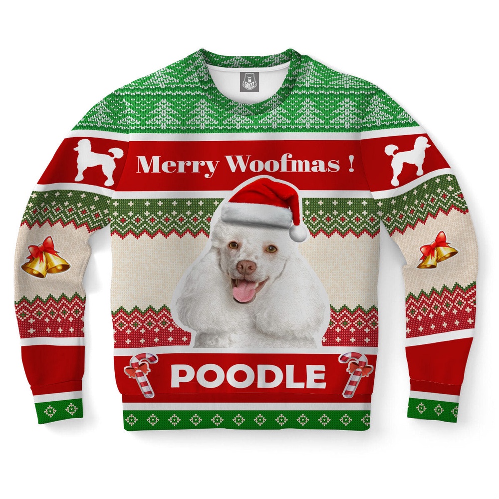 Poodle Dog Ugly Christmas Sweater, Christmas Sweater, Ugly Sweater, Funny Xmas Sweaters