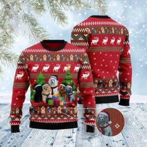 Poodle Family Snow Ugly Christmas Sweater, Christmas&hellip;