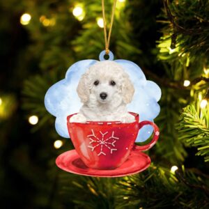 Poodle On The Cup Christmas Ornament, Christmas&hellip;