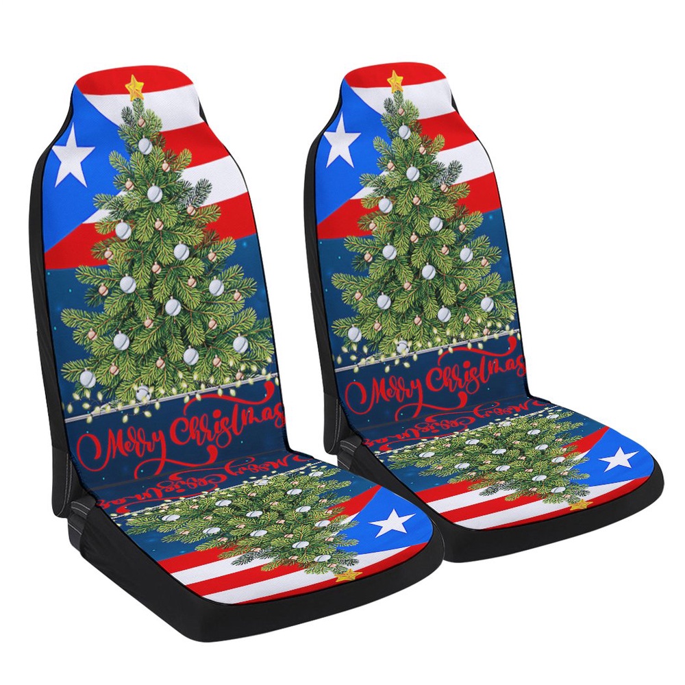Puerto Rico Christmas Seat Cover Cars, Christmas Car Seat Cover, Car Seat Cover
