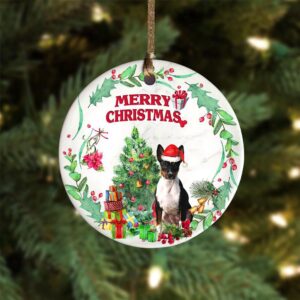 Rat-Terrier Tree Merry Christmas Ornament, Christmas Ornament,&hellip;
