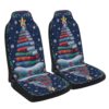 Puerto Rico Christmas Seat Cover Cars, Christmas Car Seat Cover, Car Seat Cover