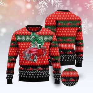 Red Truck Christmas All Over Print Ugly&hellip;