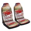 Red Truck Christmas It is The Most Wonderful Time Of The Year Seat Cover Cars, Christmas Car Seat Cover, Car Seat Cover