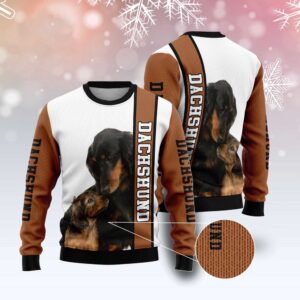 Rescued Dachshund Ugly Christmas Sweater, Christmas Sweater,&hellip;