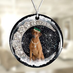 Rhodesian-Ridgeback With Crown Diamond Ornament, Christmas Ornament,&hellip;