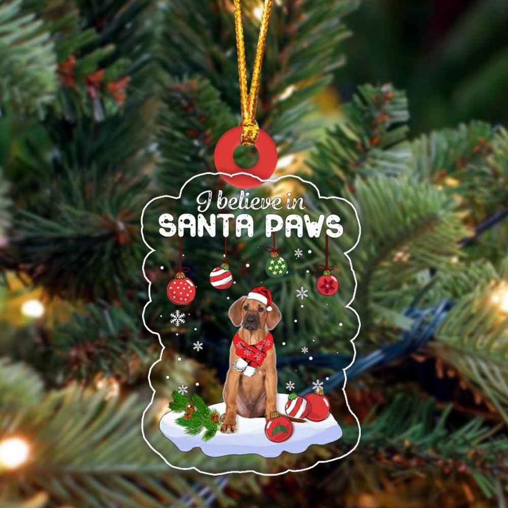 Rhodesian Ridgeback Christmas Ornament, Christmas Ornament, Dog Ornament, Xmas Dog Ornaments