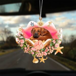 Rhodesian Ridgeback Sleeping In The Seashell Ornament,&hellip;