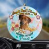 Rhodesian-Ridgeback With Crown Diamond Ornament, Christmas Ornament, Dog Ornament, Xmas Dog Ornaments
