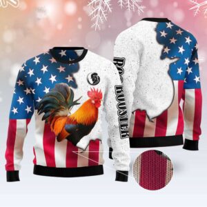 Rooster Usa Ugly Christmas Sweater, Christmas Sweater,&hellip;
