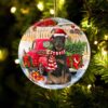 Rottweiler 2 With Rudolph’s House Christmas Ornament, Christmas Ornament, Dog Ornament, Xmas Dog Ornaments
