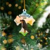 Rottweiler Dogs In The Basket Ornament, Christmas Ornament, Dog Ornament, Xmas Dog Ornaments