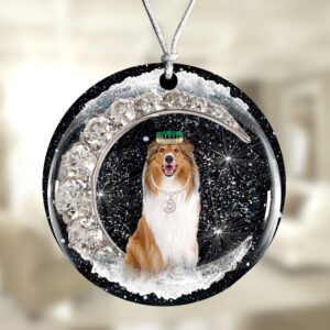 Rough-Collie With Crown Diamond Ornament, Christmas Ornament,&hellip;