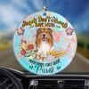 Rough Collie With Balloons Christmas Ornament, Christmas Ornament, Dog Ornament, Xmas Dog Ornaments