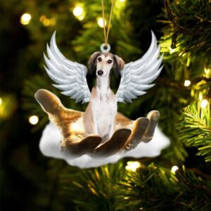 Saluki On The Hands Of Jesus Ornament,&hellip;