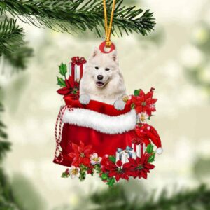 Samoyed In Gift Bag Christmas Ornament, Christmas&hellip;