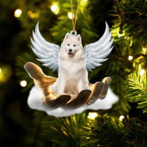 Samoyed On The Hands Of Jesus Ornament,&hellip;