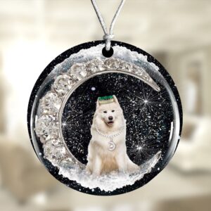 Samoyed With Crown Diamond Ornament, Christmas Ornament,&hellip;