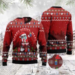 Santa Christmas Santa Dabbing Ugly Christmas Sweater,&hellip;